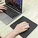 Tainada 2 in 1 Multi-Functional Mouse Pad with Electronic Accessory Storage Pouch Carrying Bag Function + Bonus Web Cam Stickers (Black)