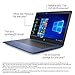 HP Stream 14-Inch Touchscreen Laptop, AMD Dual-Core A4-9120E Processor, 4 GB SDRAM, 64 GB eMMC, Windows 10 Home in S Mode with Office 365 Personal for One Year (14-ds0090nr, Royal Blue)