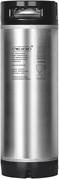 5 Gal Ball Lock Keg 304 Stainless Steel Coke Syrup Milk Soda Barrel Rubber Handle Bucket Ball Lock Cornelius Style