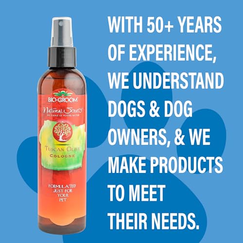 Image of Bio-Groom Tuscan Olive Dog Shampoo - Natural Scent Pet Shampoo, Baobab Protein, Cat & Dog Bathing Supplies, Puppy Wash, Cruelty-Free, Made in USA, Quick Rinse Cat Shampoo - 8 fl oz 1-Pack | Pet Shampoo, Baobab Protein, Cat & Dog Bathing Supplies, Puppy Wash, Cruelty-Free, Made in USA, Quick Rinse