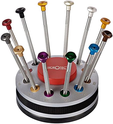 12-pc. Watchmakers Screwdriver Deluxe Set Curved Blades Swiss Made MSA 01.206