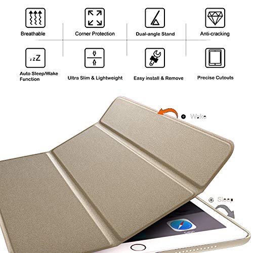 Image of DuraSafe Cases for iPad 9.7 inch Old Model 4 3 2 Gen PC Case A1458 MD513HN /A A1416 MC705HN /A MD328HN /A MD336HN /A A1395 MC769HN /A MC954HN /A MC979HN /A A1459 MD514HN /A MD511HN /A MD515HN /A - Gold