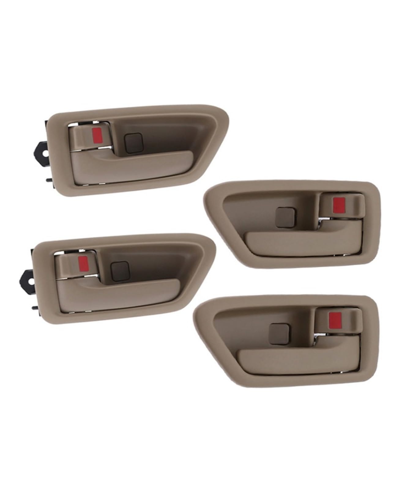 Kebjsbgtd 1 Set 8Pcs Car Interior Door Handle Inner Handles Frame For To&Yota Camry 1997 1998 1999 2000 2001 Oe 69206-Aa010 69205-Ac010 Cars Doors Handles
