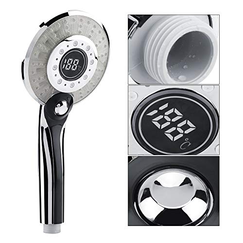 Cabezal de ducha LED Alvinlite con display digital miniatura 4