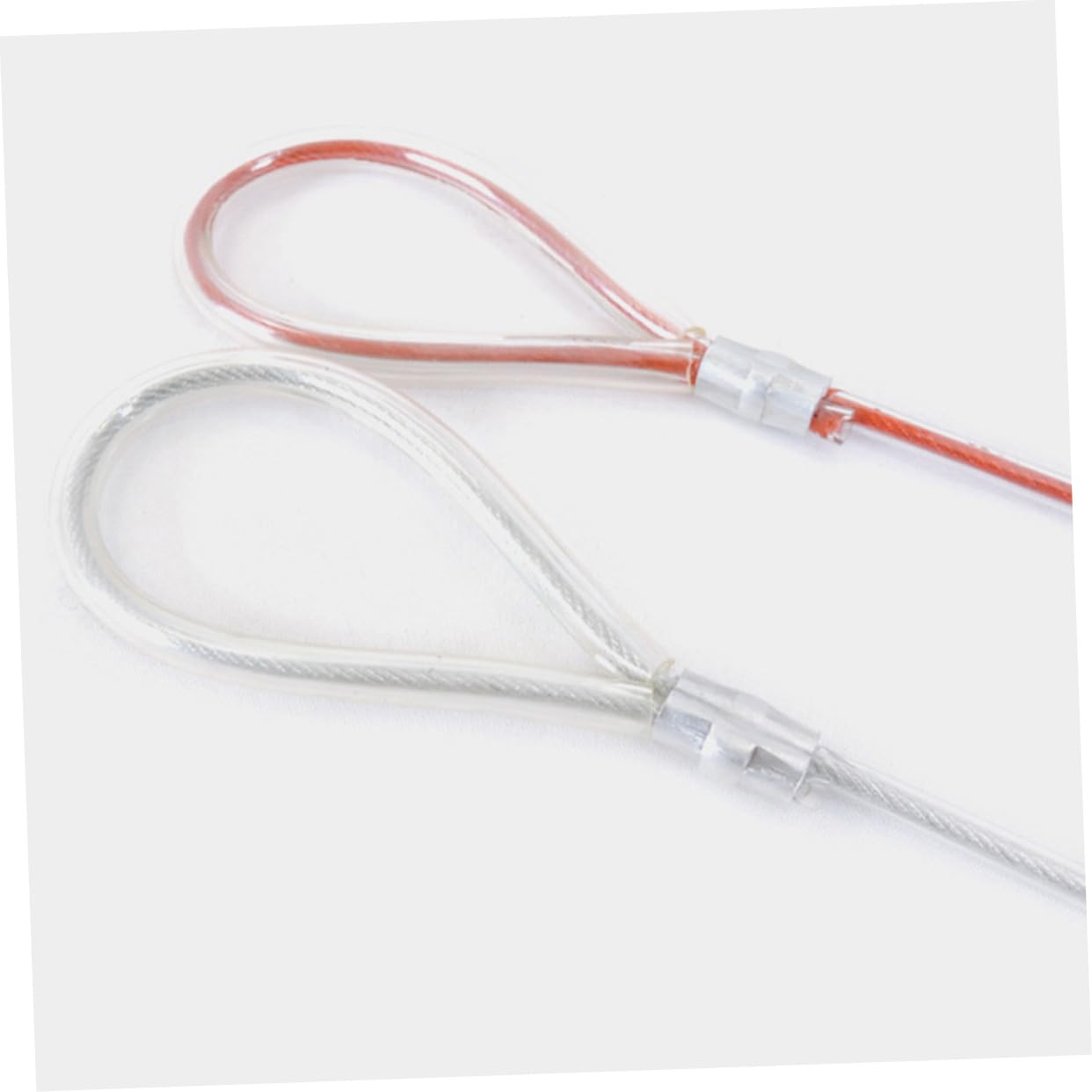 Garneck Steel Wire Dog Training Lead Chew Leash for Large Dogs White Lightweight Water Resistant for Outdoor Walking Training