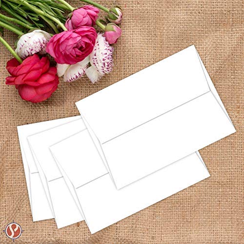 A2-White-Invitation-Envelopes-4-38-x-5-34-Fits-425-x-55-Inch-Invitation-Photo-Wedding-Announcement-Bulk-Pack-of-1000-Envelopes