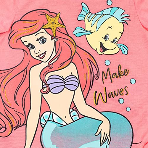 Disney Princess Ariel Infant Baby Girls T-Shirt Dolphin Active And French Terry Shorts Outfit Set 18 Months #TOP2