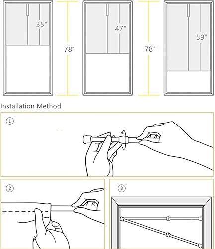 Miniatura 6 de Leowefowa Noren - Cortina de puerta de estilo japonés, estampado de campo de girasol, cortina de puerta japonesa, tratamiento de ventana, tapiz de