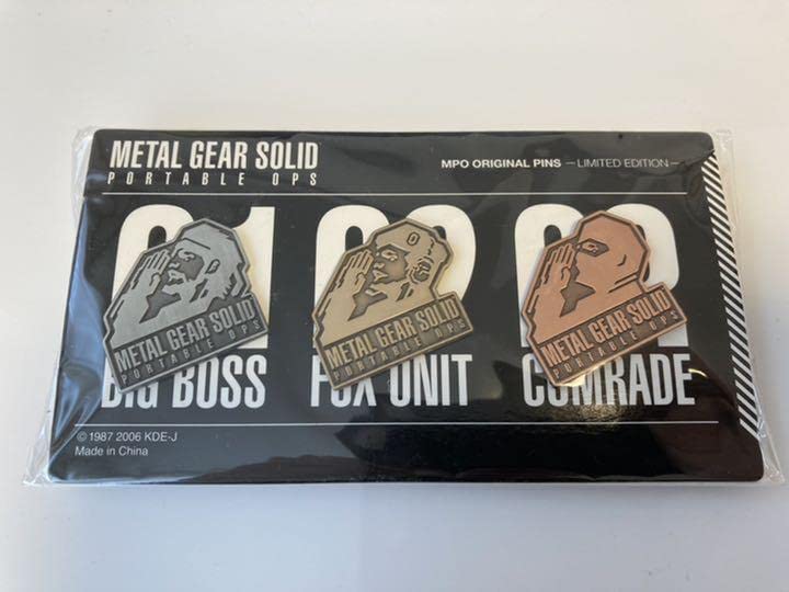 メタルギアソリッド ピンバッジ METAL GEAR SOLID フォックスハウンドピンバッジ（シリアル