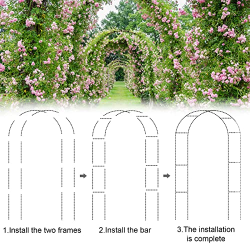 Pérgola de metal para jardín, el soporte ideal para tus vides y rosas 5