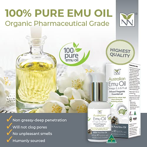 Miniatura 4 de Y-Not Natural - Aceite de emu orgánico farmacéutico 100% puro de 6.8fl oz  Aceite de omega 3, 6 y 9 aborígenes de rango libre con infusión de