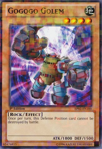 Yu-Gi-Oh! Gogogo Golem Card - BP02-EN100 Common From Battle Pack 2: War Of The Giants