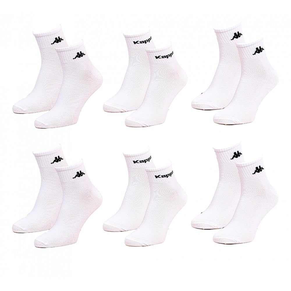 Ozabi KAPPA Sport, Urban and Comfort Women's Socks -Assorted Photo Models Depending on Arrivals- Multicolor, Pack of 6 Pairs White, 36-40