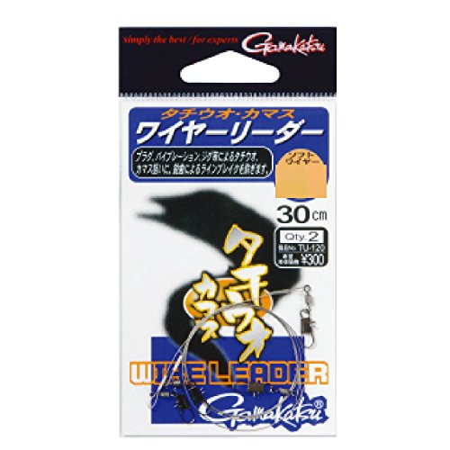 Gamakatsu TU120 43781 Tachiuo Wire Leader 30 cm miniatura 1