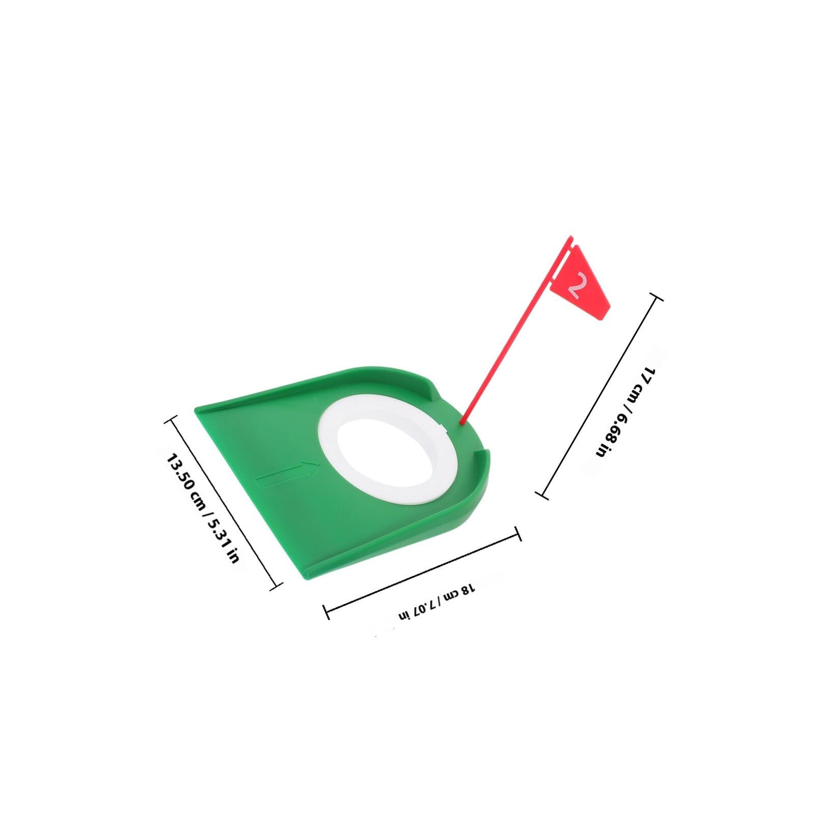 9 Piezas Golf para Práctica de Putting con Bandera Desmontable Cup para Entrenamiento Interior y Exterior Precisión Pequeños