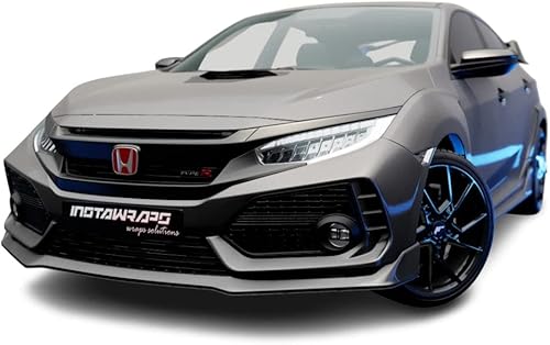 3M 2080 - Película de vinilo para coche, gris oscuro satinado, S261, (5 pies x 1 pie (5 pies cuadradospies)) con guante INSTAWRAPS Pro Wrapping