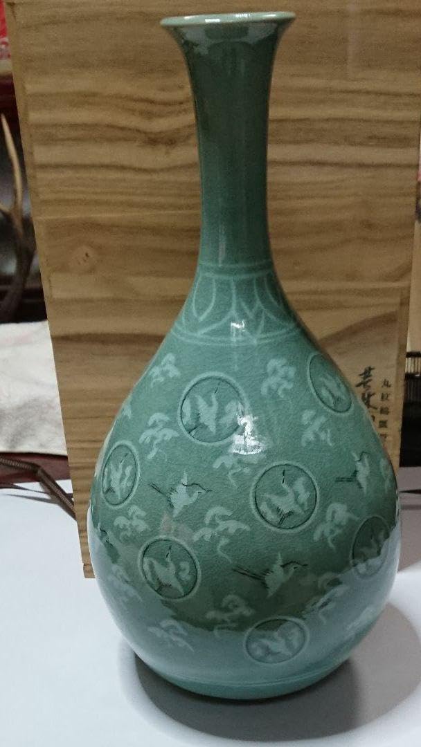芸林民俗陶芸研究院青磁花瓶(大)芸林 申根洙未使用品☆常識の範囲の価格交渉ＯＫ☆ Amazon.co.jp: 芸林民俗陶芸研究院青磁花瓶 大 芸林 申根洙