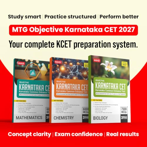 Image of MTG Objective Karnataka CET Physics Book For 2027 Exam | Topicwise Comprehensive Theory with 6500+ MCQs | 10 Years KCET PYQs & Mock Test Papers