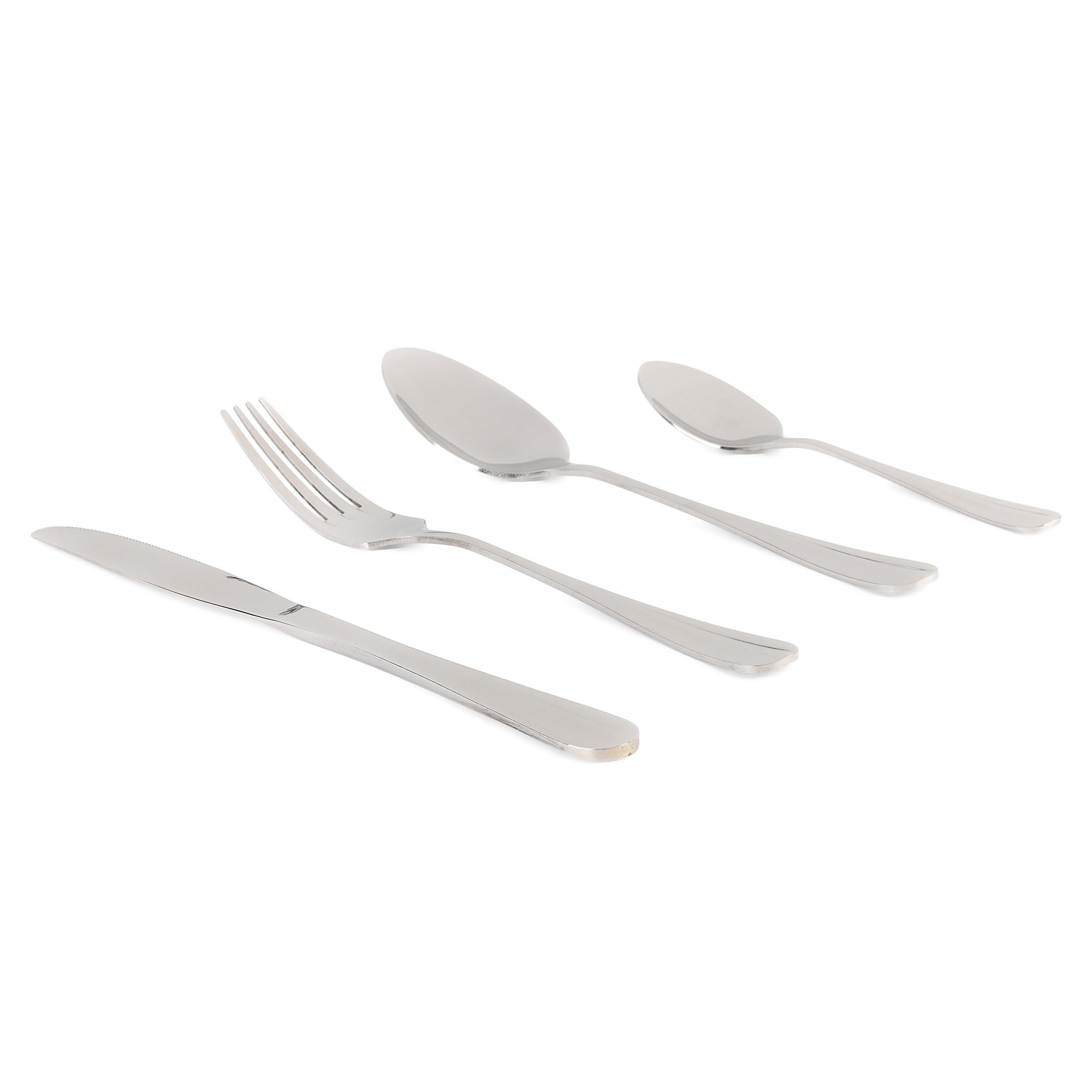 Ménagère 24 pièces Salter avec couteaux fourchettes cuillères en acier inox