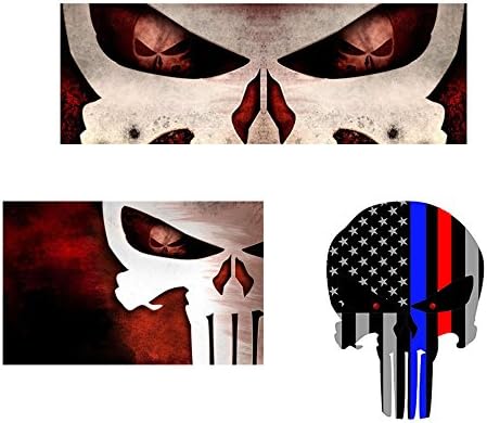 3 different Style Punisher Skull Decal /3M material