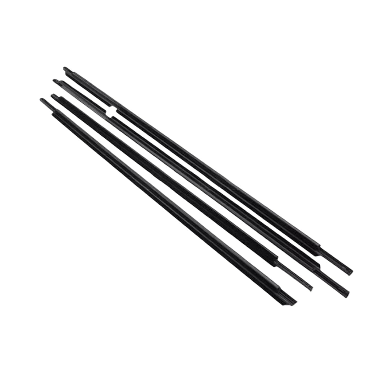 Car Window Weather Strip 4PCS Car Outer Window Rubber Weatherstrip Sealing Strip for Land for Cruiser for LC200 for J200 2008-2021 for Lexus for LX570(Black)