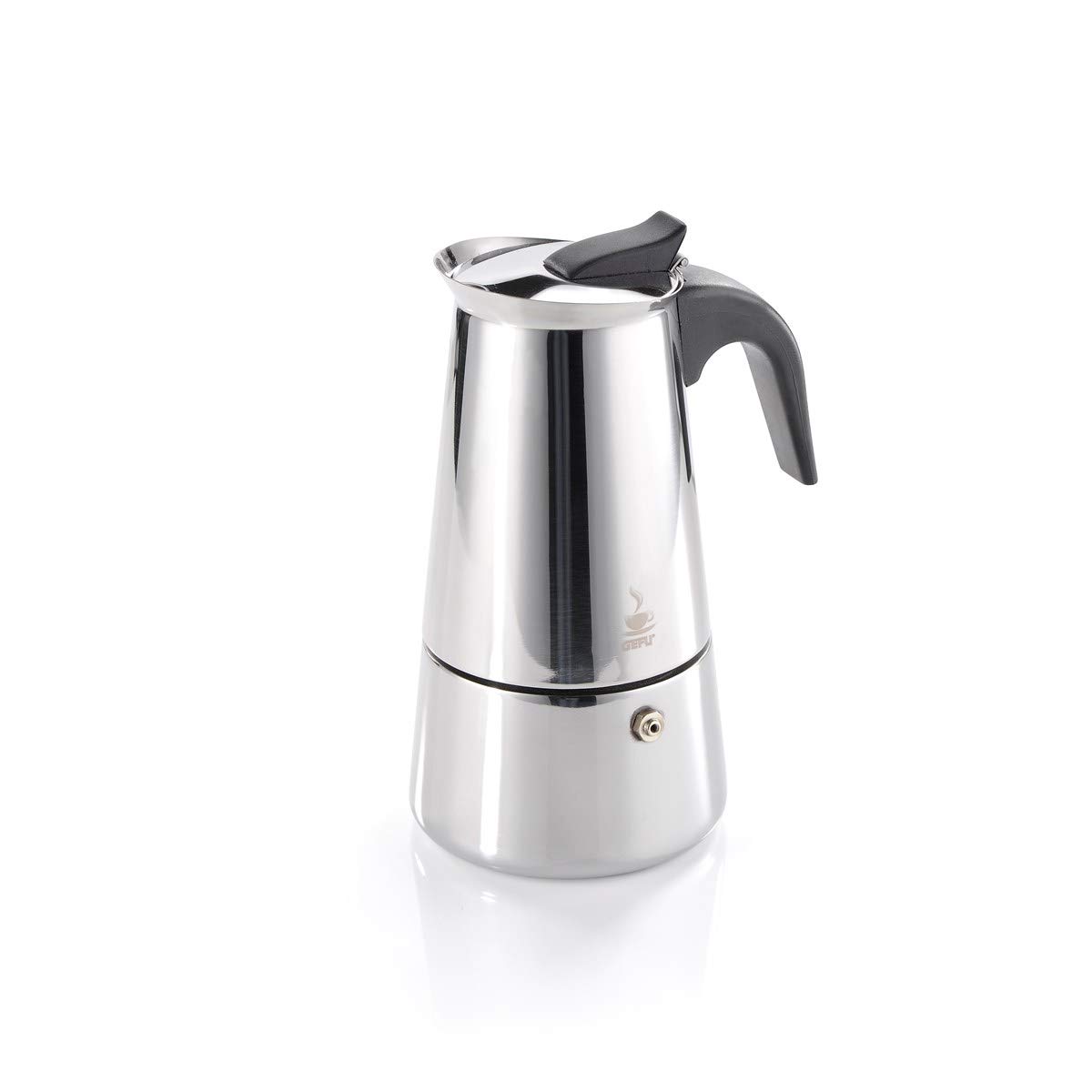 GEFU Cafetera espresso original Emilio 16160, de acero inoxidable, para 6 tazas de café