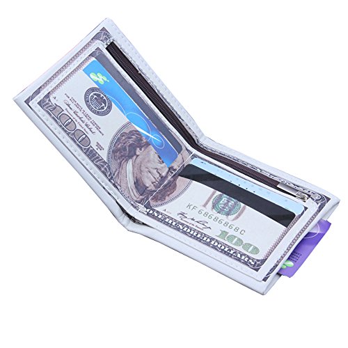 Men's PU Leather Wallet Us Dollar Bill Wallet Billfold Leather Credit Card Photo Holder4