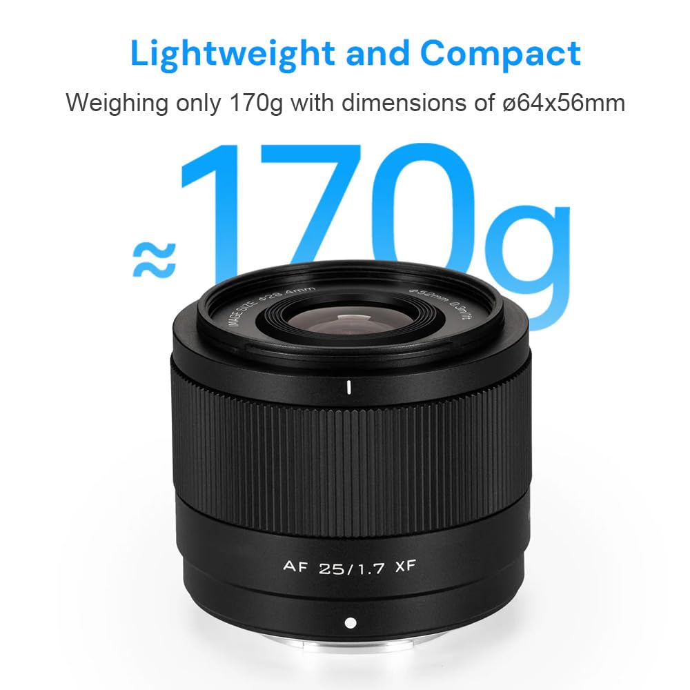 Lente AF 25mm F1.7 Viltrox per Fugi X Autofocus - Dettaglio