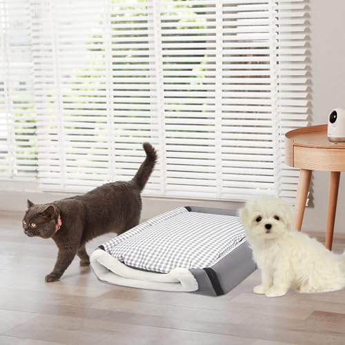 Lecho de cueva impermeable antiruidos para mascotas estresadas 6