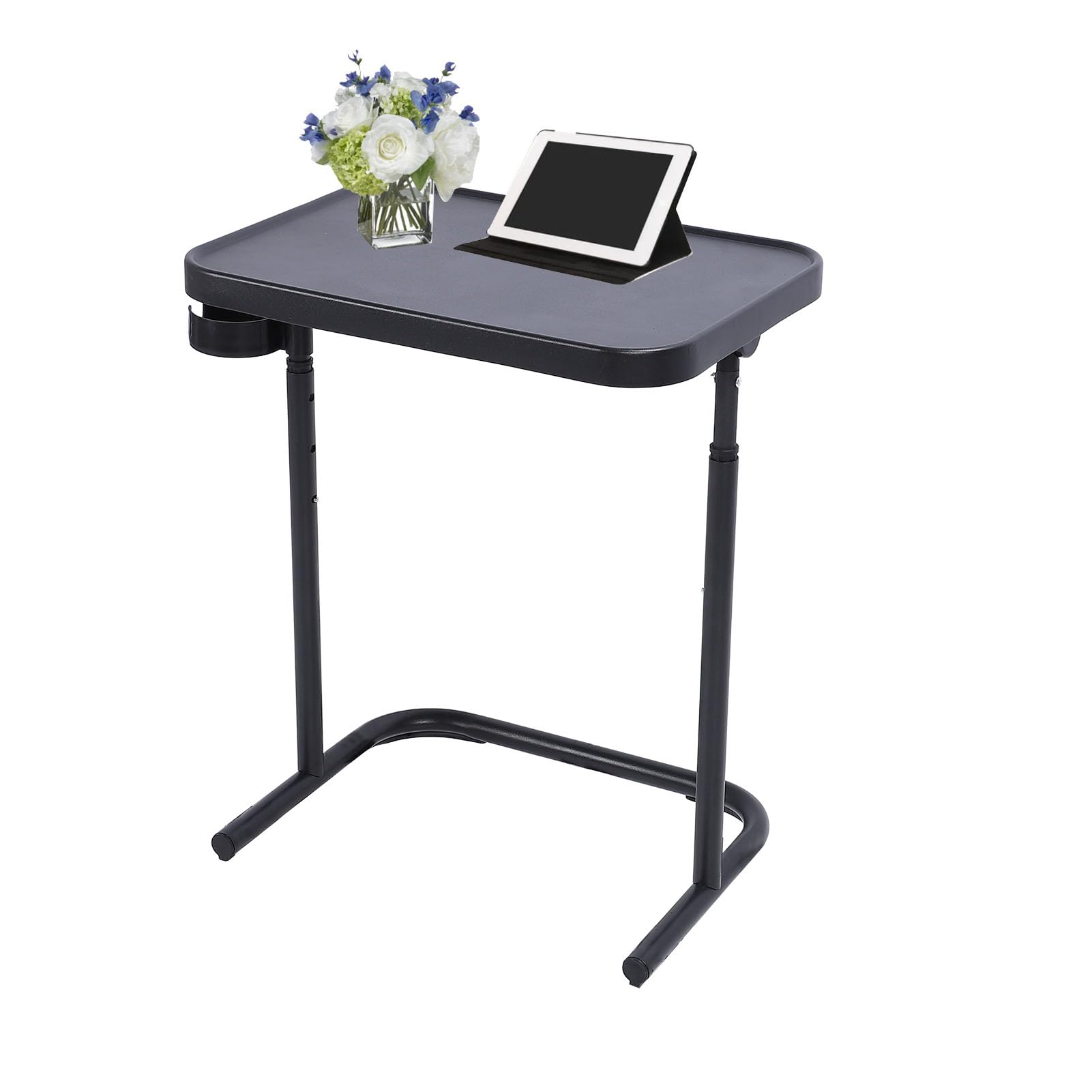 Mesa al lado del sofá de la cama con altura ajustable y tablero de escritorio grande de AUNMAS