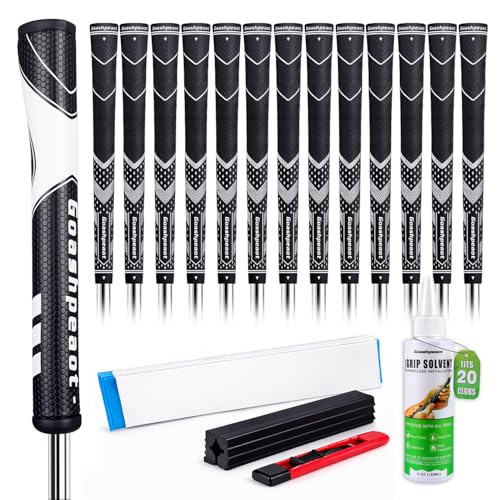 Goashpeaot Premium All-Weather Golf Grips13-Pack with Putter Grip and Regripping