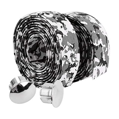Black and White Bicycle Handlebar Tape Cover