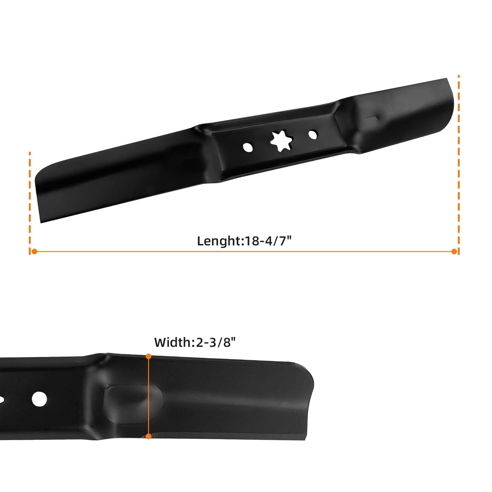 Paquete De 3 Cuchillas De Repuesto For Cortacésped 742-05056/742-05056A/942-05056/942-05056A, Compatible con MTD, Compatible con Cub Cadet, Pieza De Repuesto