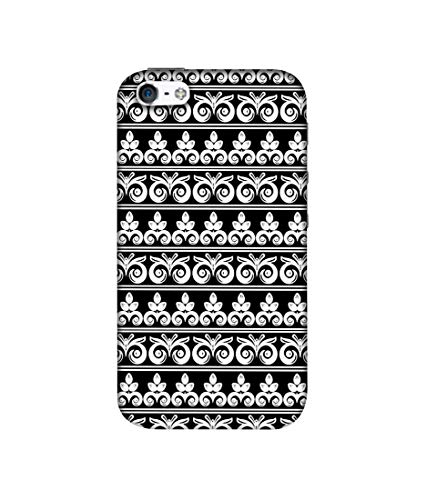 Image of Amazon Brand - Solimo Designer Two Different Patterns 3D Printed Hard Back Case Mobile Cover for Apple iPhone 5 / 5S
