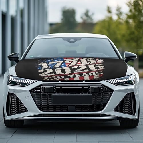 Image of 1776-2026 American Hood Wraps for Cars Hood Wrap Protector Washable Car Hook Elastic Fabrics Can be Washed Hook Wraps
