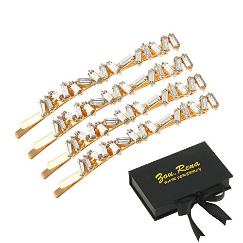 4 Pieces Hair Styling Pins for Women Gold Geometric 3.5 inch Metal Hairpins Rhinestone Large Clips Accessories for Wedding,Party,Anniversary 4 Pieces Hair Styling Pins for Women Gold Geometric 3.5 inch Metal Hairpins Rhinestone Large Clips Accessories for Wedding,Party,Anniversary
