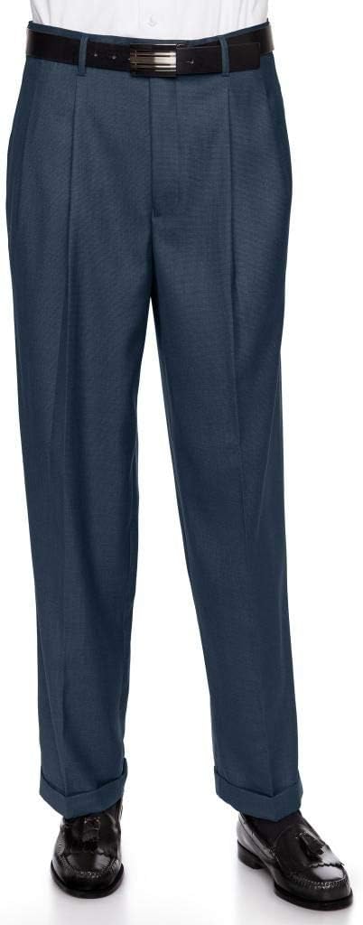 Mens Pleate Front Traditional Fit Dress Pant