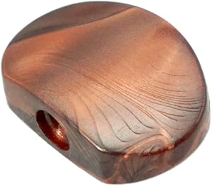 perfk 6本ギターチューニングペグチューナー マシンヘッドノブオーバルシェイプコーヒー - コーヒー色2, 23.5x15mm