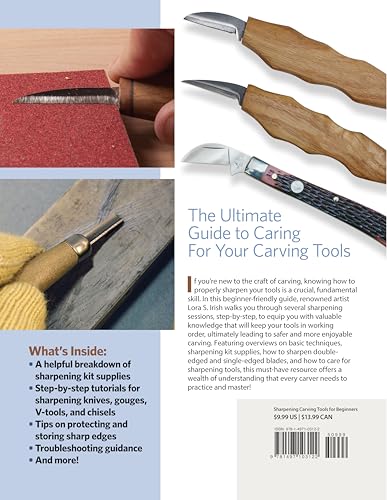 Sharpening Carving Tools for Beginners: Learn to Keep Your Knives, Gouges & V-Tools in Tip-Top Shape (Fox Chapel Publishing) The Ultimate Guide to Honing Techniques for Woodworkers and Woodcarvers - Image 2