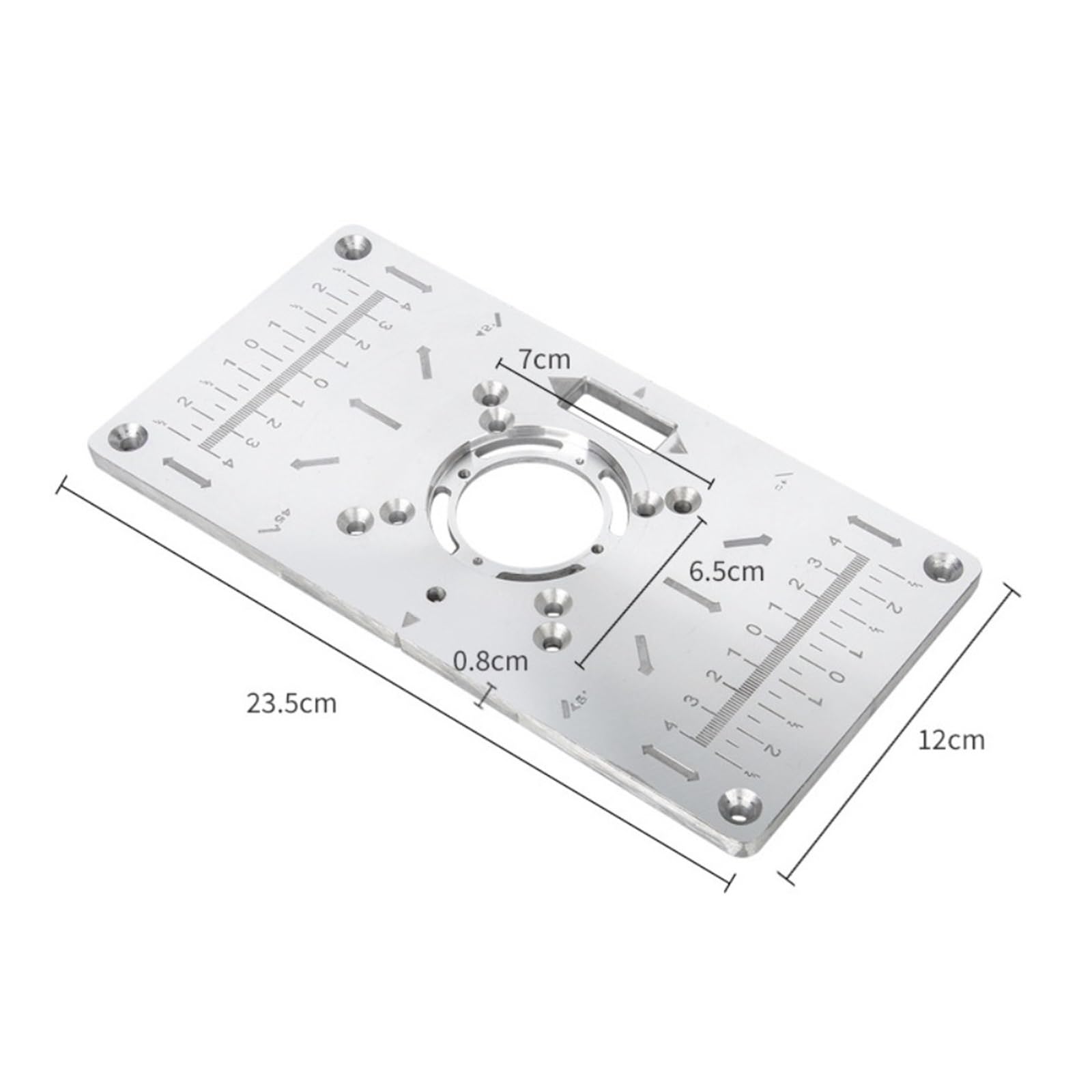 Piastra For Inserto Da Tavolo For For Router For La Lavorazione Del Legno In Lega Di Alluminio Anello For Scheda For Incisione Su Precisione, Resistente All'Usura(No 02)