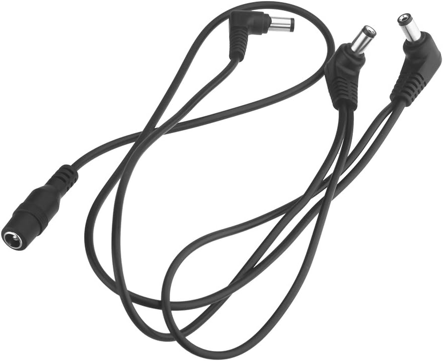 EXCLUZO Vitoos 3 Ways Elect Chain Harness Cable Co er Wire for Guitar Effe Power Su ly Adapter Splitter