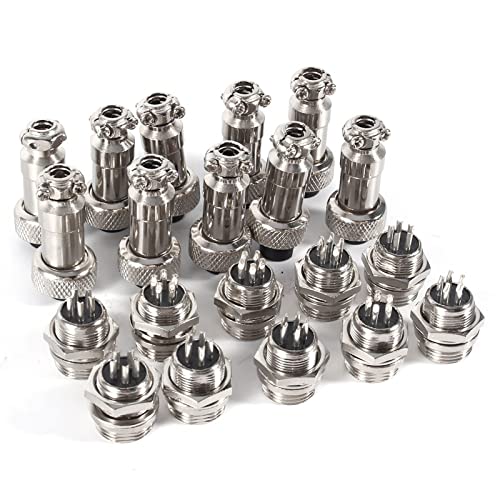 Conector de enchufe de aviación GX12 5Pin Kit 10 unidades miniatura 5