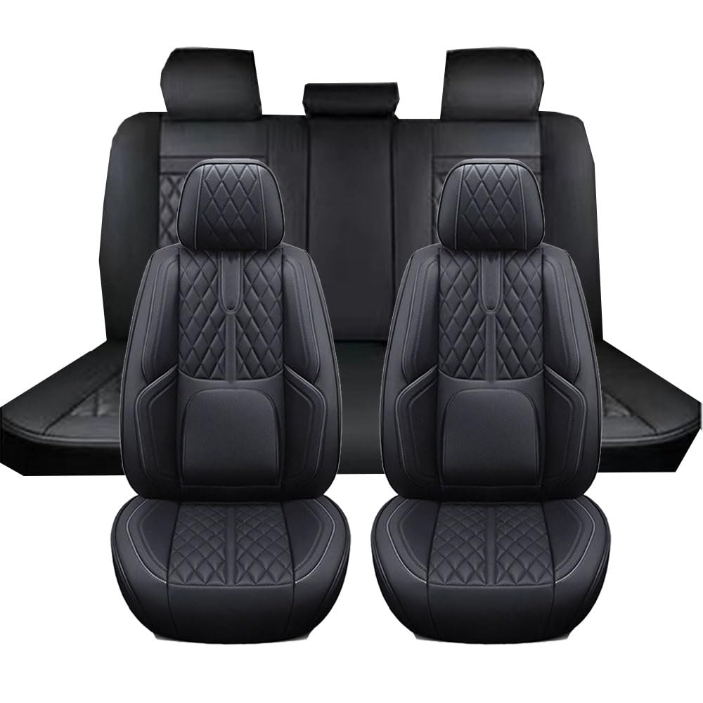Car Seat Covers For VOLVO XC70 2007-2023 2024 2025, Breathable Seat Covers For Car, Non-Slip Seat Protector For Car Seats, Airbag Compatible, Scratch Proof Comfortable Soft,A-Black