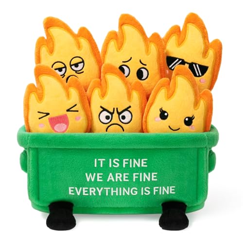 Dalycro Emotional Dumpster Plush Funny Dumpster Desk Accessories Decor