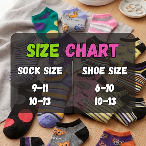 Image of Tipi Toe Women's 20 Pack Colorful Low Cut Socks - Lightweight, Breathable Design for All-Day Comfort Sizes 9-11 /10-13