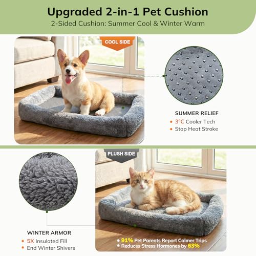 Morpilot Top and Side Expandable Cat Carrier, Airline Approved Collapsible Soft-Sided Pet Carrier for Medium/Large Cats and Puppies up to 20lbs for Car Rides and Vet Visits (Dark Gray) - Image 2