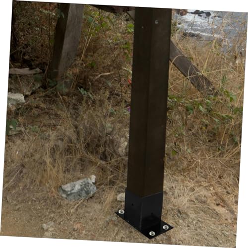 Base de poteau pour clôture et aménagement de terrasse extérieure en bois - 2