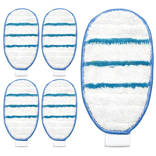 WANGCL Lot de 5 tampons de nettoyage lavables en microfibre pour balai vapeur Black Decker FSM1610 1630 CL30