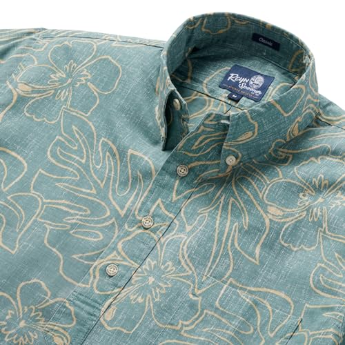 Reyn Spooner Men’s Tropical Leaves Hawaiian Aloha Shirt - Pullover2