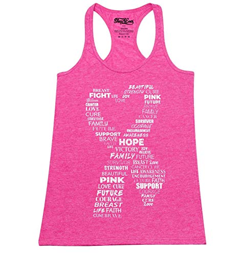 Débardeur femme dos nageur en coton léger rose taille XL orné d'un cœur graphique